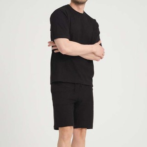 2026 Summer Best <b>Top</b> Quality Customize Logo Designer Black T Shirt and Shorts Set Mens 2 Two Piece Summer Short Sets - Product Image 4