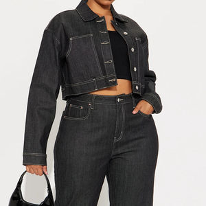 Conjunto de Traje de Mezclilla de Secado Rápido de Última Tendencia para Mujer, Suave y Elástico, 100% Algodón, MOQ Bajo y Transpirable, Ropa Casual de Verano - Product Image 2