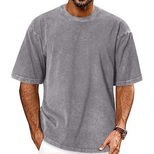 Oversized <b>Tshirts</b> for Men Short Sleeve Vintage Washed Basic Loose Tees 2026 - Product Image 1