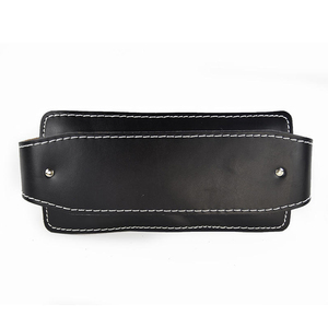 เข็มขัดยกน้ำหนักแบบจุ่มสำหรับออกกำลังกายในยิมทำจากหนังวัวพร้อมโซ่โลหะไม่ลื่นปกป้องแบบมืออาชีพ - Product Image 4