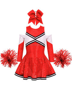 ชุดเชียร์ลีดเดอร์ TASBI INTERNATIONAL ผ้าโพลีเอสเตอร์ 100% ประดับด้วยคริสตัล  งานพิมพ์แบบรีดร้อน ระบายความชื้นได้ดี - Product Image 5