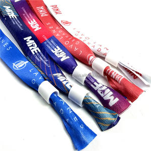 Bracelets en tissu promotionnels personnalisés à faible MOQ, bracelets de main personnalisés pour le personnel, bracelets en polyester, bracelets souples écologiques à usage unique - Product Image 6