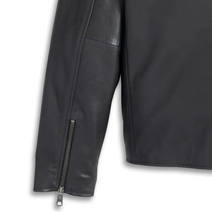 Vestes en cuir pour hommes sur mesure avec design ajusté, vêtements d'extérieur en cuir de qualité supérieure pour un usage quotidien, les activités de plein air et les voyages - Product Image 4