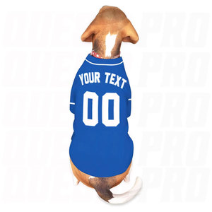Personalized Blue White Dog Baseball Jersey Custom Name Team Number Pet <b>Shirt</b> for Cats Dogs Fashion Sports Costume Outfit - Product Image 5