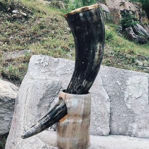 Verres à boire faits à la main en corne de buffle, qualité alimentaire, pour bière et vin, taille personnalisée - Product Image 2