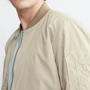 Chaqueta Bomber Varsity de Estilo Urbano para Hombre, Moda de Invierno, Cierre Completo, Bordado, Parches, Cuello Alto, Cierre Frontal con Cremallera - Product Image 4