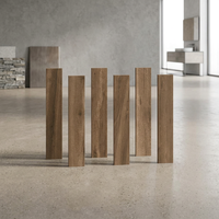 Carreaux de sol en porcelaine imitation bois brun brillant, finition bois naturel, 200x1200mm, épaisseur 12mm, 800*800mm, garantie 20 ans