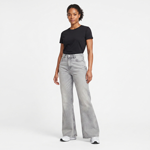 Pantalones Vaqueros Acampanados de Mezclilla Lavada para Mujer, Cintura Media, Estilo Casual Americano, Pantalones de Mezclilla para Dama, Moda Urbana - Product Image 1