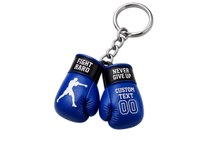 Mini porte-clés en forme de gant de boxe |   Porte-clés de boxe personnalisé en cuir PU |   Fabricant en gros direct d'usine - Product Image 5