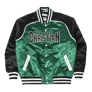 Premium White Letterman Silk Satin Jacket | Custom Embroidered Baseball Starter Bomber College Jacket | 100% High Quality Satin - Product Image 2
