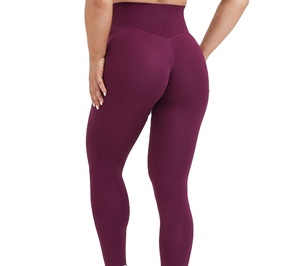 Leggings pour femmes à prix avantageux, vente chaude, sur mesure, longueur totale, tissu respirant en élasthanne et polyester de haute qualité - Product Image 3