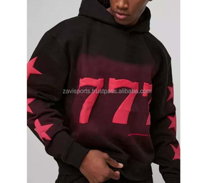 High Street Style Men's Acid Wash Tracksuit OEM Custom Regular Fit Oversize Design Breathable Screen Printing Sportswear - Product Image 3