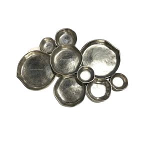 จานทรงจานสีเงิน9ชามสำหรับบ้านและโรงแรมเครื่องใช้บนโต๊ะอาหารชามเสิร์ฟอาหารหลายช่อง - Product Image 6