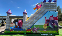 Toboggan gonflable commercial en PVC et château gonflable sec, certification CE, capacité 500 personnes, garantie 3 ans, pour fêtes et événements professionnels