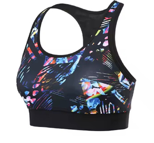 Lightweight Breathable High Support Women Sports Bra with Front Logo Unique Design Quick Dry Yoga Gym Wear Wholesale - Product Image 3