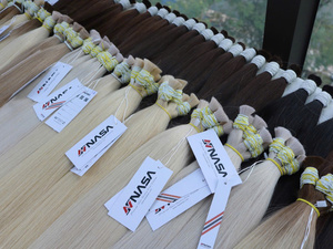 สีผมธรรมชาติคุณภาพเยี่ยม NASA HAIR เกรด 10A ผมเวอร์จิ้นแท้ เรียบลื่นแบบไหม ผมต่อเวียดนามแบบเย็บสองชั้น - Product Image 4