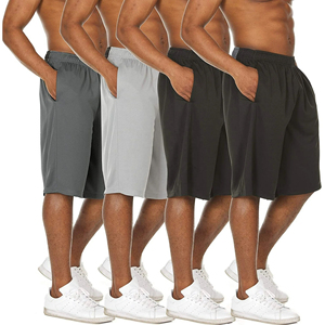 Shorts de baseball pour homme, couleur unie, taille élastique, respirant, en mesh, pour toutes les saisons, coupe classique, taille adulte - Product Image 2