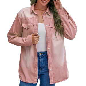 A prueba de viento de lujo de las mujeres chaquetas de mezclilla OEM gran oferta ropa de calle por encargo de las mujeres chaqueta de mezclilla artículos Premium transpirable - Product Image 1
