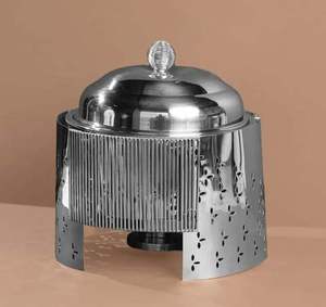 Top Trending Stainless Steel Designer Hot <b>Food</b> <b>Server</b> Engraved <b>Food</b> Warmer Luxurious Quality Housewarming Gifts - Product Image 5