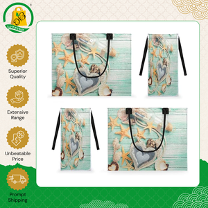 Bolso de Playa para Mujer de Primera Calidad, Ecológico y Personalizado con Bolsillo Interior con Cremallera y Asa de Cinta de Algodón - Product Image 5