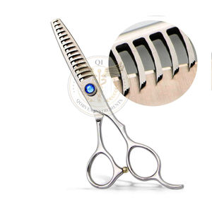 Tijeras de Entresacar Profesionales de 6.5 Pulgadas para Texturizar el Cabello, Acero Inoxidable Japonés, Color Azul - Product Image 2