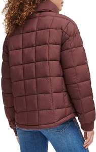 Womens Premium Bubble Jacket <b>Thick</b> Hooded <b>Winter</b> Puffer <b>Coat</b> Cotton Filled Breathable Full Zip Everyday Outerwear - Product Image 6