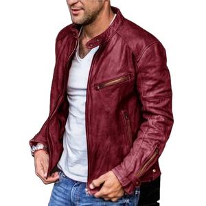 Chaqueta de Invierno de Cuero Genuino y Lona para Hombre, Estilo Casual, Talla Grande, Impermeable, Cortavientos, Estilo Urbano - Product Image 1
