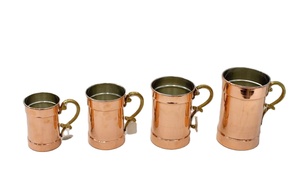 Diseño hecho a mano cobre redondo Moscow Mule taza alta calidad cantidad a granel Vintage único superventas precio más barato 2025 - Product Image 2