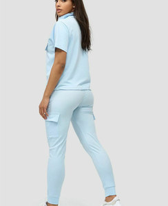Survêtement pour femmes uni blanc femmes survêtement ensemble Offre Spéciale épais polaire en gros femmes vêtements pantalons de survêtement à capuche survêtement ensembles - Product Image 3