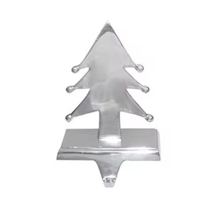 Elegant <b>Christmas</b> <b>Stocking</b> <b>Holder</b> Metal Craft for Modern Seasonal Decorations. - Product Image 1