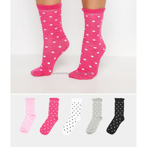 Wholesale Winter Thick Knitted <b>Wool</b> Crew <b>Socks</b> for Women Custom Print Casual Ribbed Design Breathable Warm Lounge Print - Product Image 6
