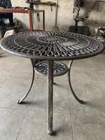 Table basse en fer forgé traditionnelle, style antique, découpe au laser, meubles de salon en métal, fabrication artisanale, durable, HIMALAY TRADERS