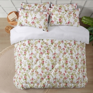 Modern Geometric Quilted Comforter Set 100% Cotton Percale T-150 All-Season Breathable Home Use - Product Image 2