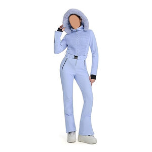 Traje de Esquí de Una Pieza para Mujer, Impermeable, Aislado, Traje de Snowboard de Invierno, Ajustado, Mono de Nieve, Chaqueta de Esquí Térmica - Product Image 4