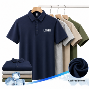 Chemises pour hommes brodées, écologiques, de haute qualité, avec logo personnalisé sur le devant, manches courtes, décontractées, pour le golf, fabriquées au Bangladesh - Product Image 4