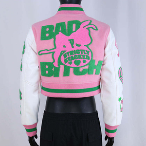 University Wear Winter Varsity <b>Jacket</b> Custom College Plus Size Windproof Eco-Friendly Wholesale Price Blank Embroidery Finished - Product Image 2