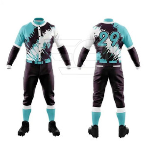 Uniforme de baseball personnalisé avec logo, vêtements de baseball en polyester, fournisseur d'équipements sportifs d'équipe, uniforme de baseball - Product Image 3