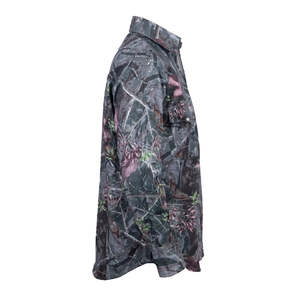 X-Large Forest Camouflage FR Vêtements de sécurité-100% Résistant aux flammes 7 Oz-Chemise de camouflage forestier - Product Image 4