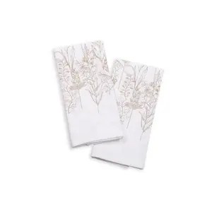 Personnalisé 40x60 Cm Absorbant Microfibre Cuisine Vaisselle Nettoyage 2pcs Paddy Field Digital Brodé Noël Impression Décor Serviette - Product Image 1