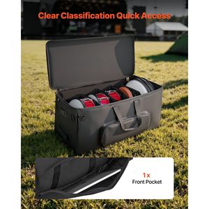 Sac de transport léger pour batterie électronique, rembourré 600D, avec roulettes, grand espace intérieur, 36,2 x 16,5 x 16,1 pouces - Product Image 4