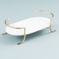 Plateau de service élégant pour la cuisine et le salon, design contemporain en acier, taille et forme personnalisables, plateau de service fantaisie