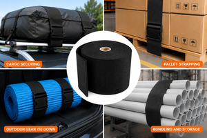 เทปโพลีเอสเตอร์ OEM ขนาด 4 นิ้ว ความทนทานสูง สำหรับสายรัดแบบแบน บริการพิมพ์โลโก้และปรับแต่งความกว้างได้ - Product Image 4