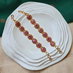 Fashion Earrings Ruby Kemp Single Layer Ear Chains - Product Image 1