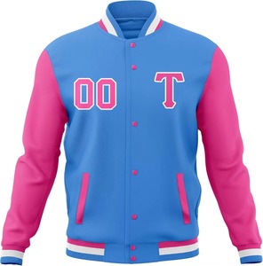 Blouson universitaire personnalisé pour homme avec logo, col montant et options frontales – Blousons vierges en gros, style urbain, vêtements d'extérieur d'hiver - Product Image 5