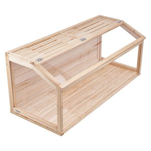 Jaula de madera para hámsteres enanos de 48 x 20 x 20 pulgadas con techo abatible de 270 grados y ventilación, hábitat SMA de 20 pulgadas para hámsteres - Product Image 1