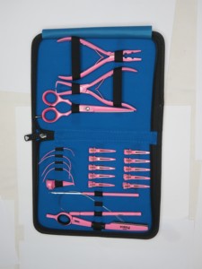 Stylish Hot Pink Color Hair <b>Extension</b> & <b>Micro</b> Links Hair <b>Extensions</b> Tools Kit Customized Design Custom Logo - Product Image 4