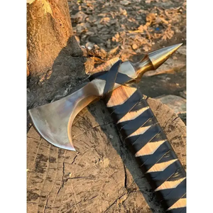 Hache Viking Tomahawk de qualité industrielle Steel Craft International, tête en acier à haute teneur en carbone, manche en bois de frêne, longueur 18 pouces - Product Image 4