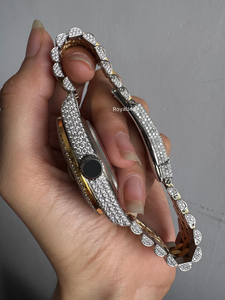 Men's Customized Moissanite Automatic Watch Pointer Dial Display Stainless Steel Two Tone Plating Diamond Watch - Product Image 2