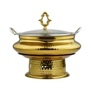 Plat à chafing en acier inoxydable classique moderne avec finition élégante, antiadhésif et écologique pour buffets de luxe et repas raffinés - Product Image 4