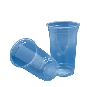Одноразовая биоразлагаемая Прозрачная печатная пластиковая Питьевая чашка с логотипом, 2024 по низкой цене от производителя